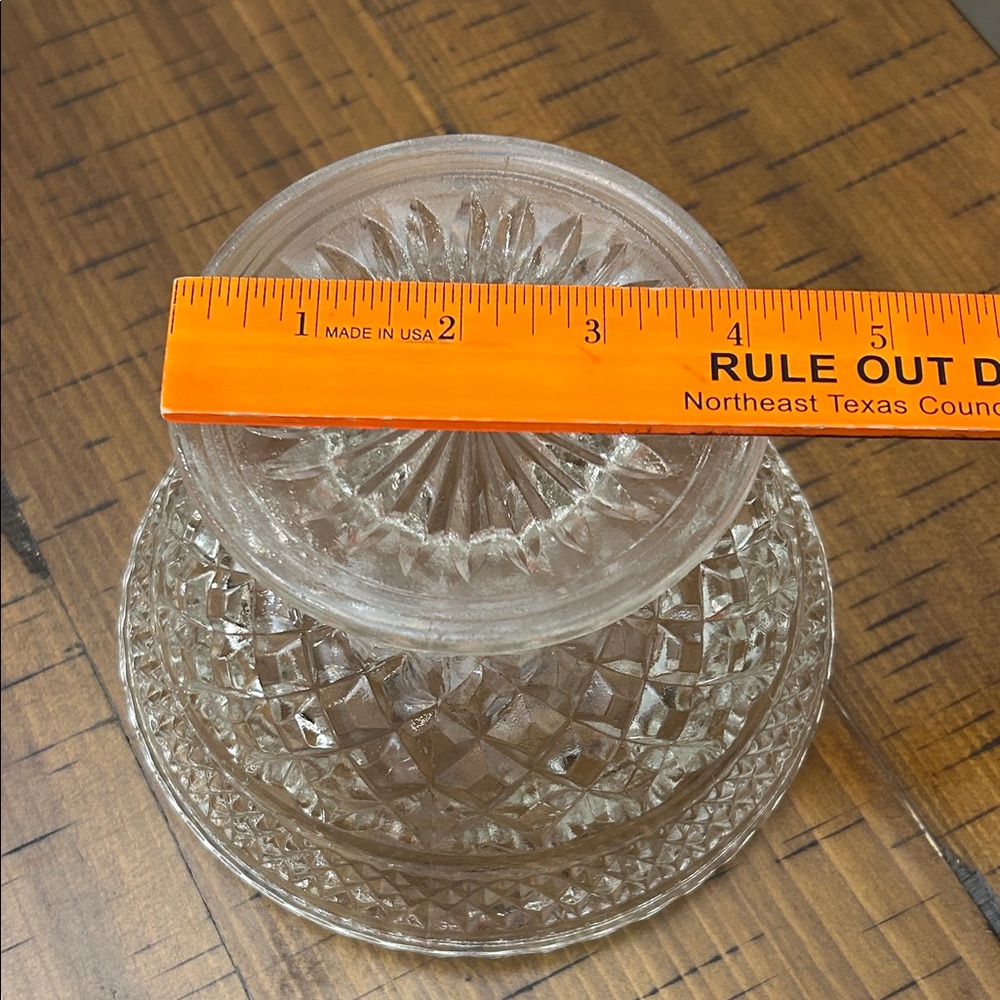 Vgt Anchor Hocking Wexford candy dish/pedestal compote. - Picture 4 of 7